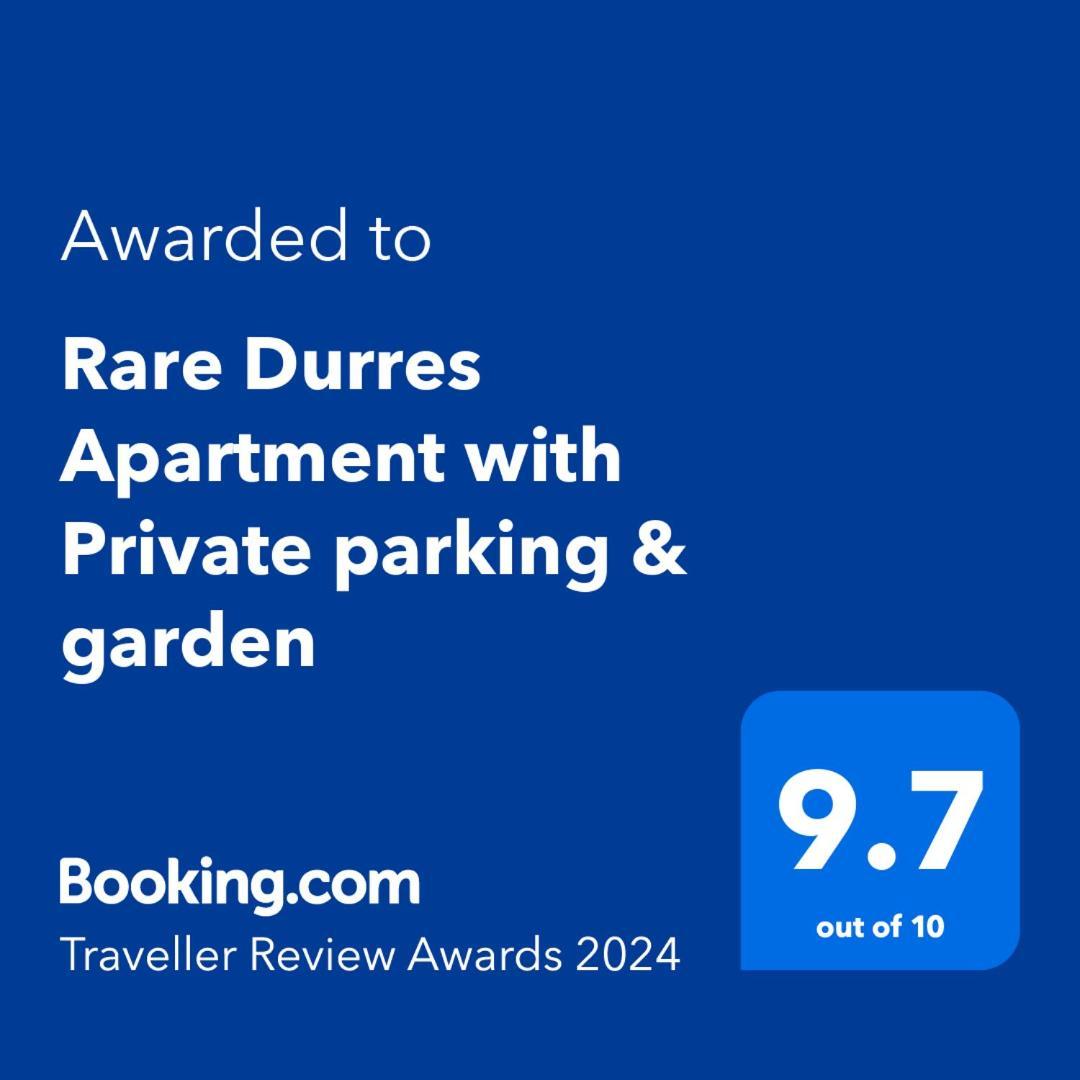 Rare Durres Apartment With Private Parking & Garden Eksteriør billede